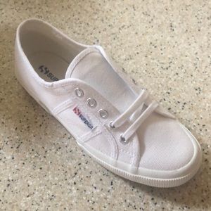 BRAND NEW White Superga 7/39.5 Women’s
